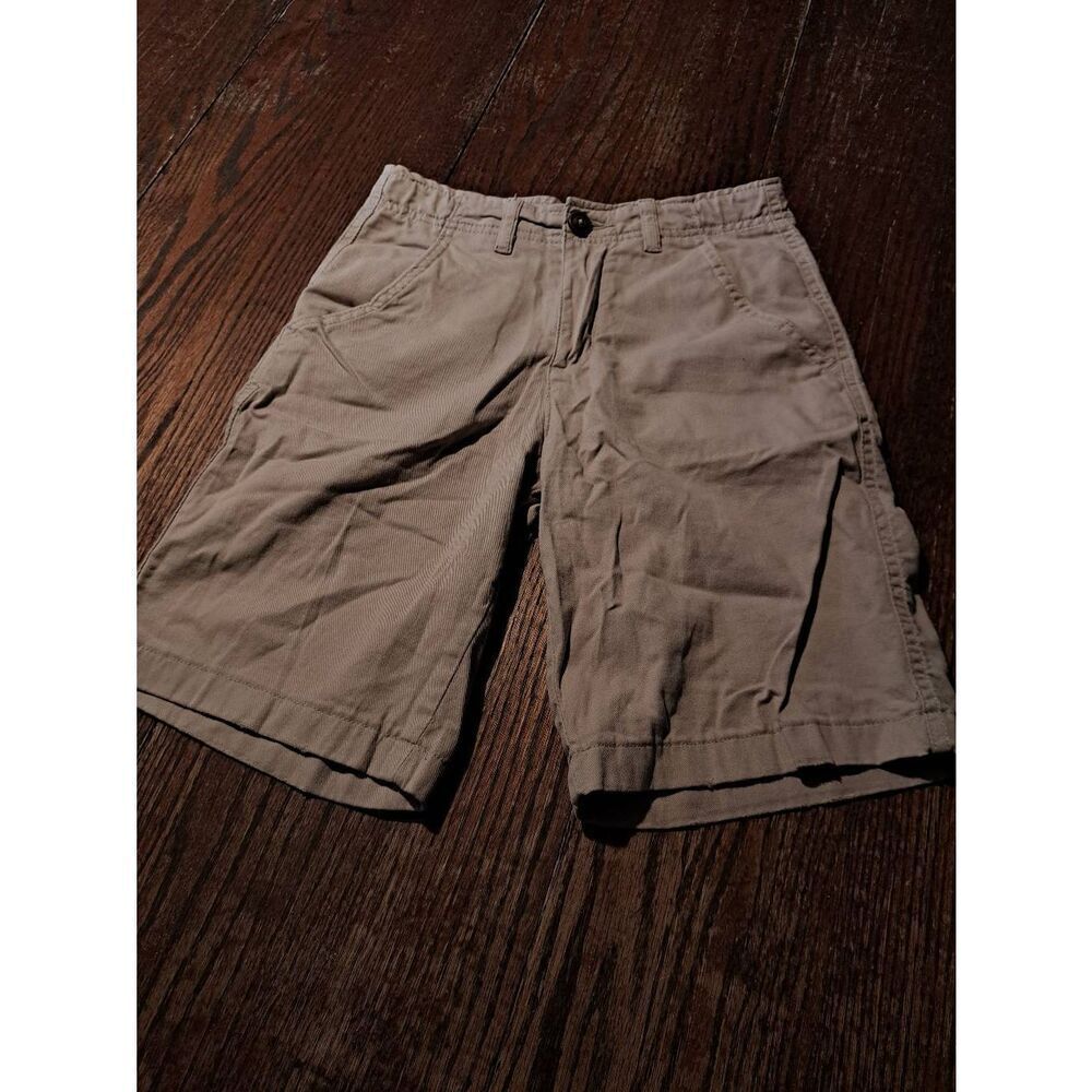 Girls 14 True Craft Khaki Tan Shorts Adjustable With Pockets and Belt Loops